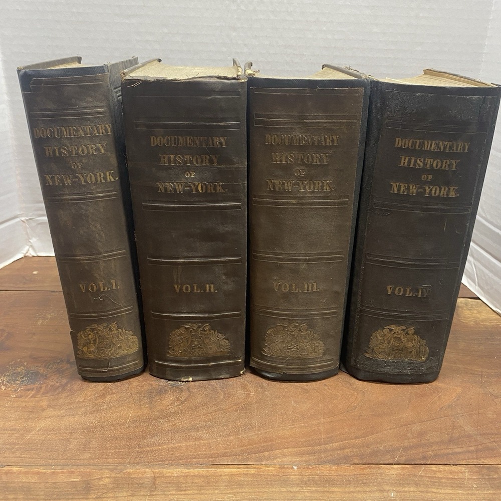 Documentary History of the State of New-York 4 Vol Complete Set 1849 O'Callaghan